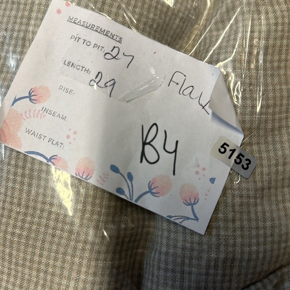 FLAX M 100% LINEN grey gingham pearl button lagenlook boho oversized jacket - Picture 10 of 10